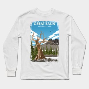 Great Basin National Park Travel Poster Long Sleeve T-Shirt